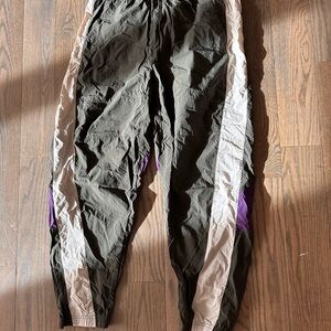 Outdoor Voices Green and Purple Track Pants